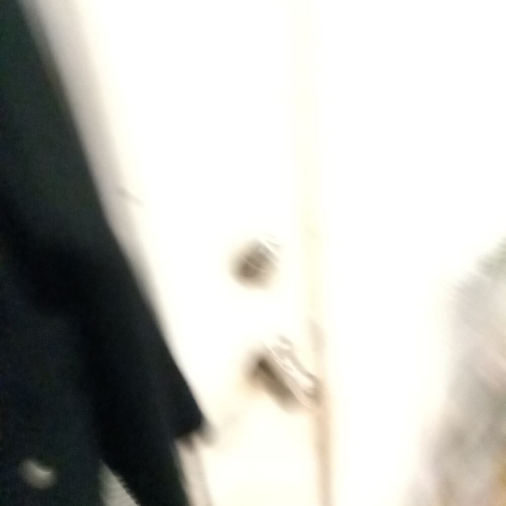 Women's Vintage 90s Wool Blend Trench Coat XL Black Lined Button Up Zip Up Belt - Picture 10 of 10